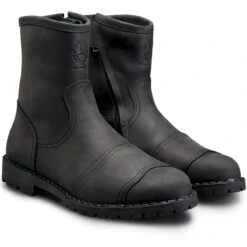 Belstaff Duration Leather Boots Black