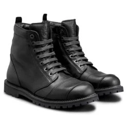 Belstaff Resolve Leather Boots Black