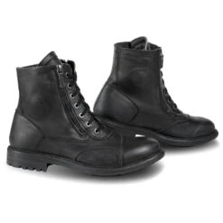 Falco Aviator Leather Boots Black