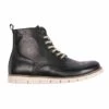 Helstons Holey Leather Boots Black 1 Helstons Holey Leather Boots Black -RST Boots Shop helstons holey boots lthr aniline black 1