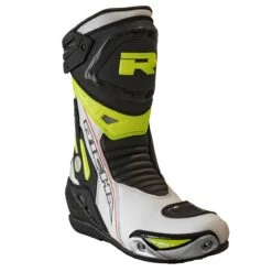 Richa Blade Waterproof Boots White / Black / Fluo Yellow -RST Boots Shop richa blade waterproof boot white black fluo yellow 4