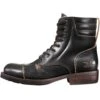 Rokker Urban Racer Leather Boots Black