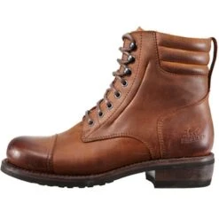 Rokker Urban Racer Leather Boots Light Brown